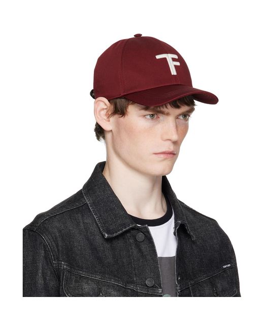 Tom Ford Black Brushed Cotton Cap for men