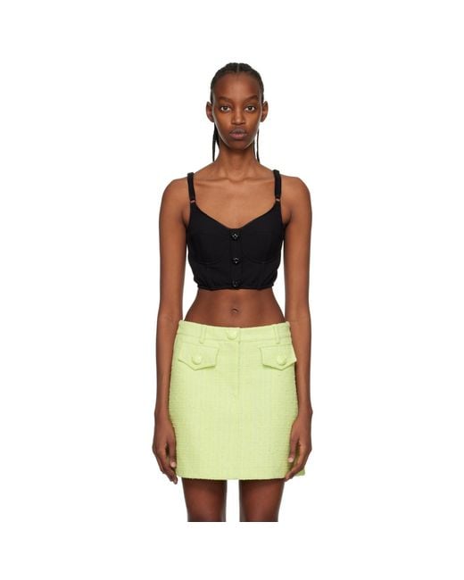 Moschino Black Button Camisole