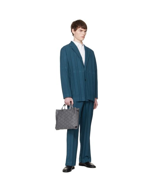 Issey Miyake Black Matte Tonneau Bag for men