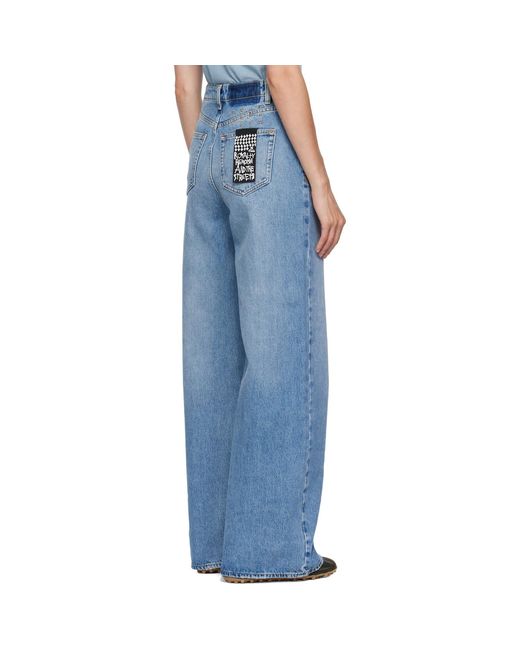 Ksubi Blue Baggy Strider Horizon Jeans