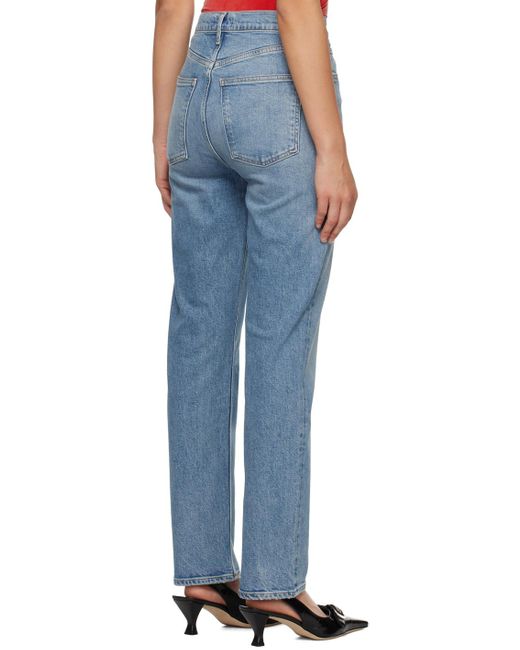 Agolde Blue Stovepipe Jeans