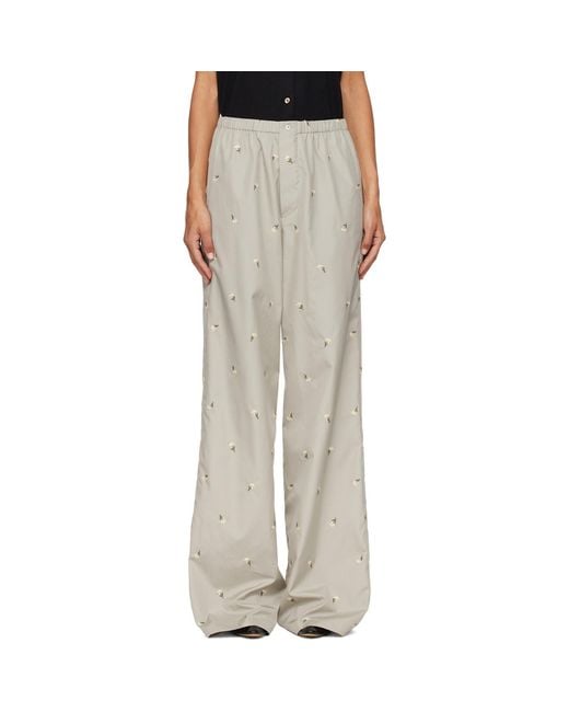 Rier Gray Crocus Edelweiss Popeline Trousers