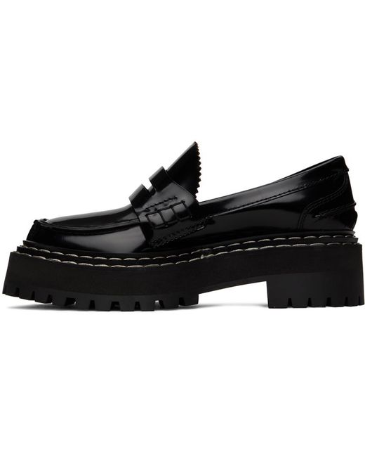 Proenza Schouler Black Platform Loafers