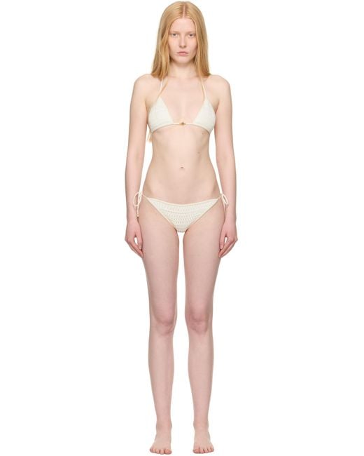 Amiri Black Crochet Bikini