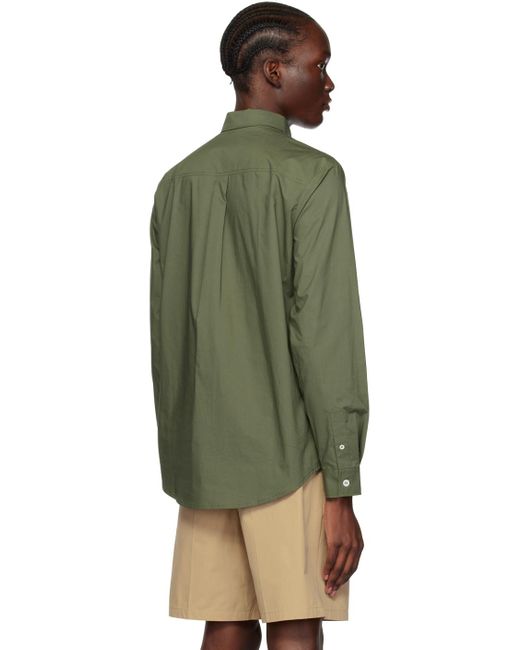 A.P.C. . Green Patch Pocket Shirt for men