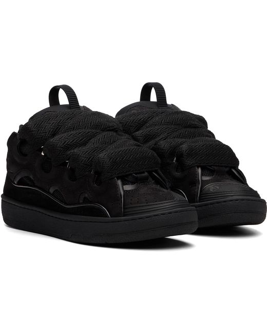 Lanvin Black Curb Sneakers