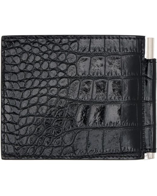 メンズ Tom Ford ブラック T Line シャイニー クロコ