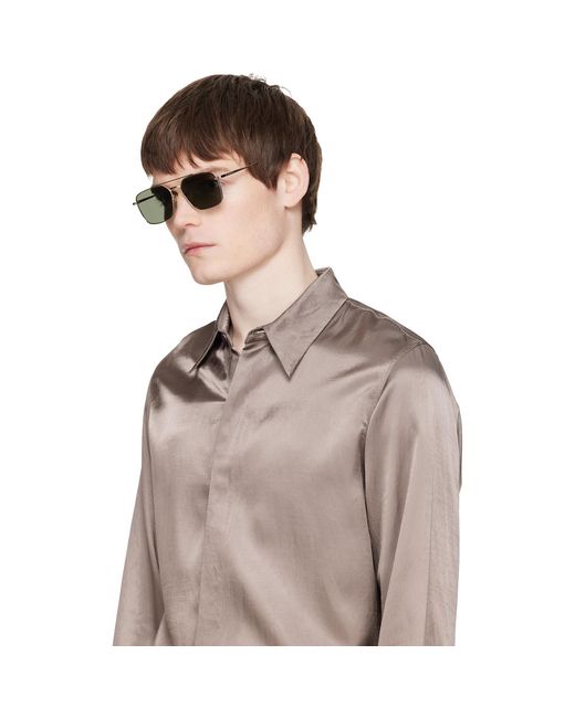 Gucci Black Specialized Fit Rectangular Sunglasses for men