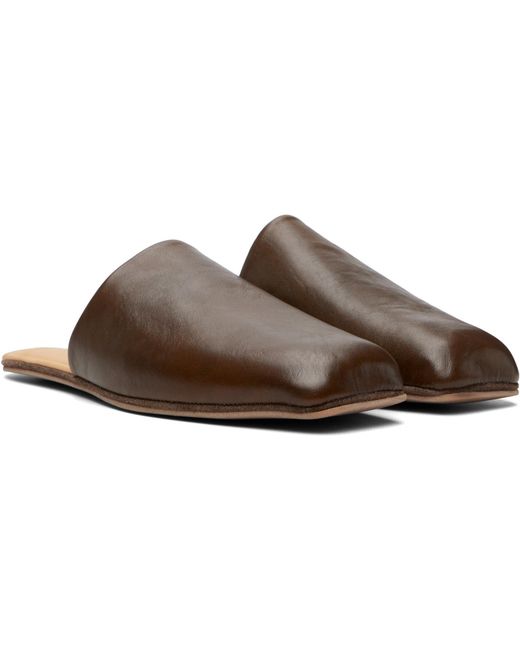 Our Legacy Brown Khaki Cigarr Slippers for men
