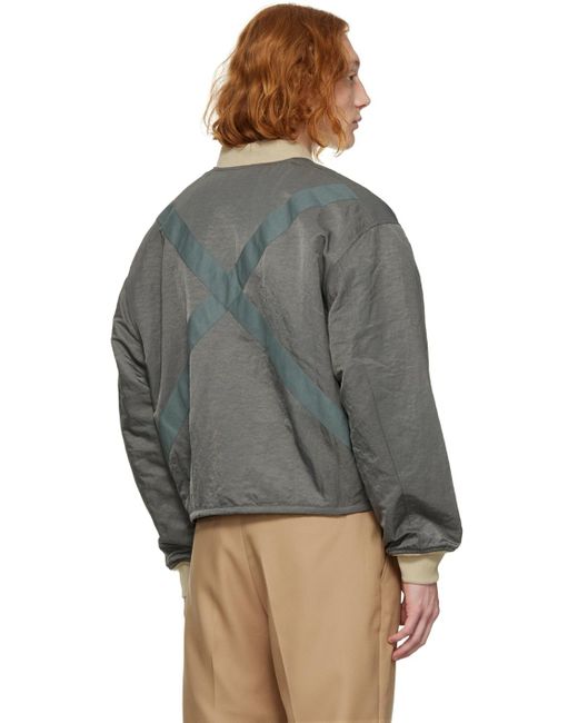 Second/Layer Multicolor Reversible Bomber Jacket for men