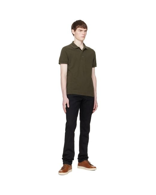 Tom Ford Brown Grain Leather Warwick Sneakers for men
