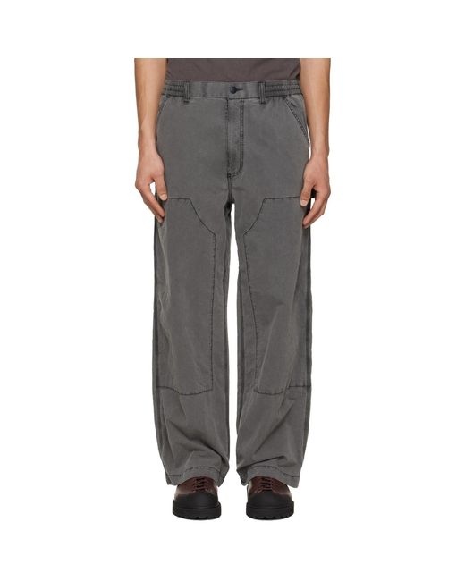 Nanamica Gray Weather Deck Trousers for men