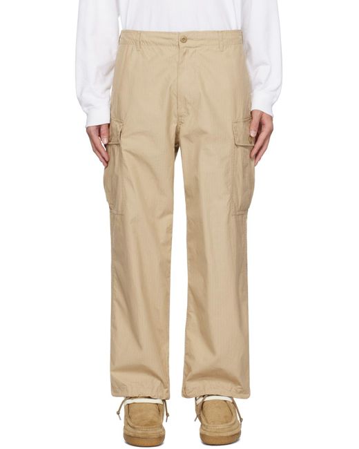 Beams Plus Natural 6-pocket Cargo Pants for men