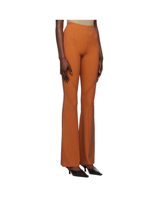Dion Lee Multicolor Orange Angled Trousers