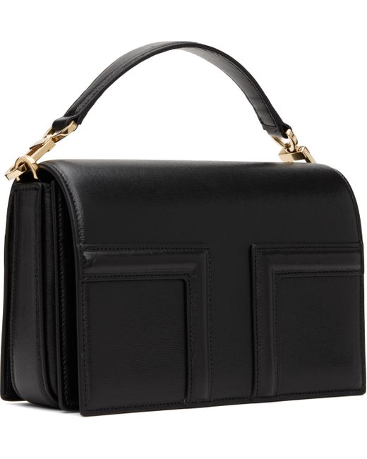 Totême  Black Mini T-Flap Leather Bag