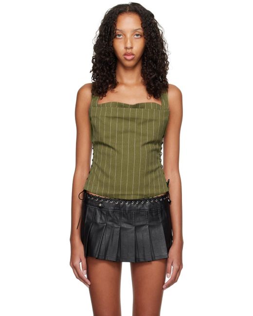 Miaou Black Khaki Vallois Corset