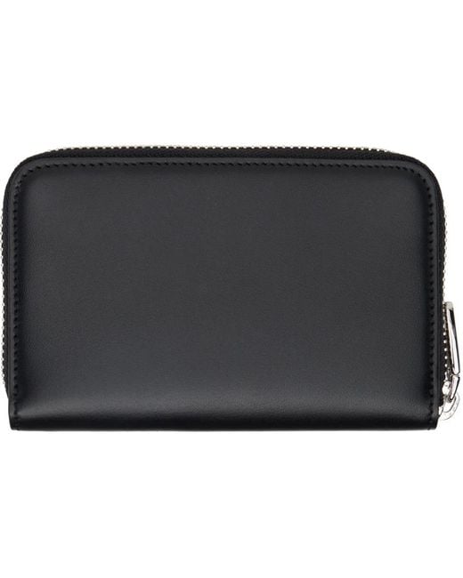 Dolce & Gabbana Black Small Zip-Around Wallet for men