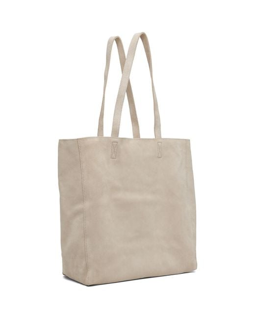 NOTHING WRITTEN Natural Cou Suede Shopper Tote