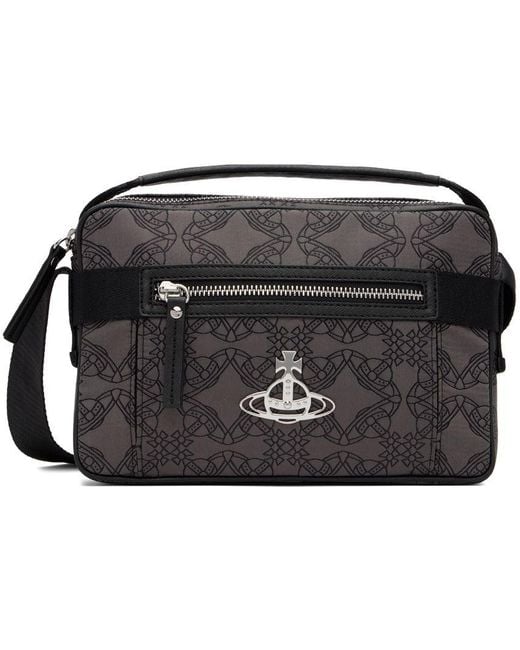 Vivienne Westwood Gray Billie Messenger Bag in Black for Men Lyst