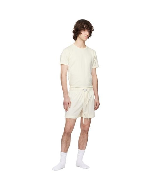 Entire studios Natural Off- Pajama Shorts for men