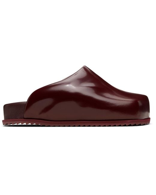 Yume Yume Red Burgundy Truck Slide Loafers for men