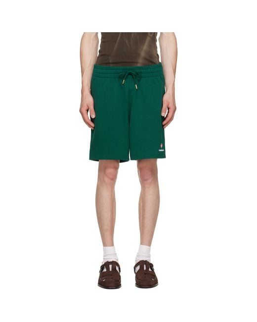 Casablanca Green Sport Type Sweat Shorts for men