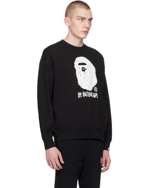 Pull molletonné noir à logo A Bathing Ape pour homme en coloris Black