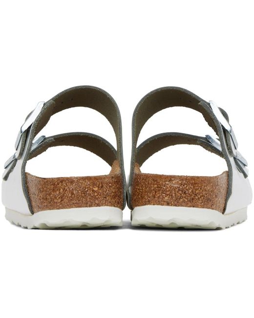 Birkenstock Black Silver Arizona Soft Footbed Sandals