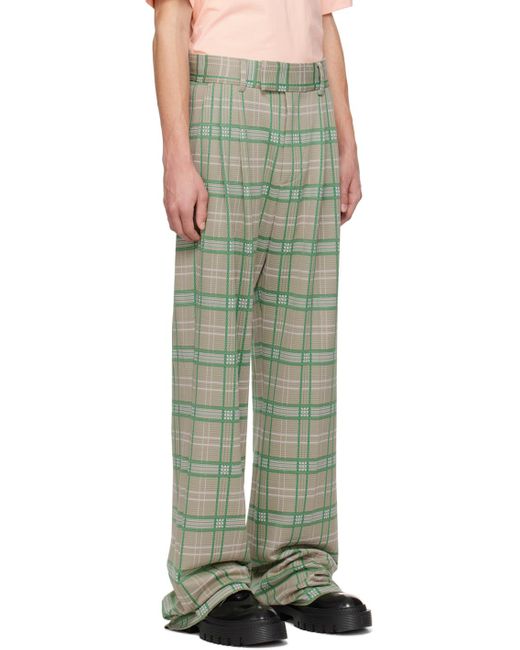 Pantalon vert à plis Amiri pour homme en coloris Green