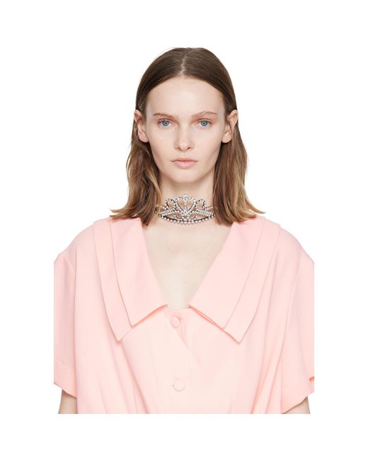 August Barron Pink Tiara Choker