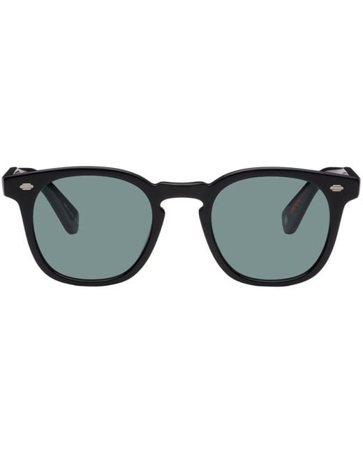Garrett Leight Black Byrne Sunglasses for men