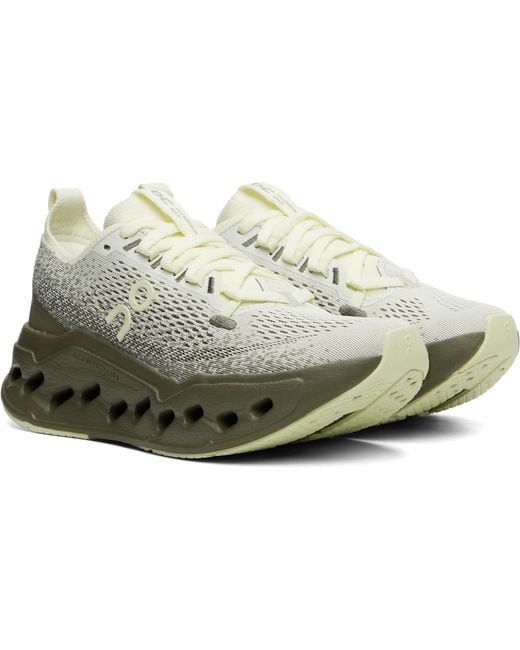 On Shoes Green Cloudsurfer Max Sneakers