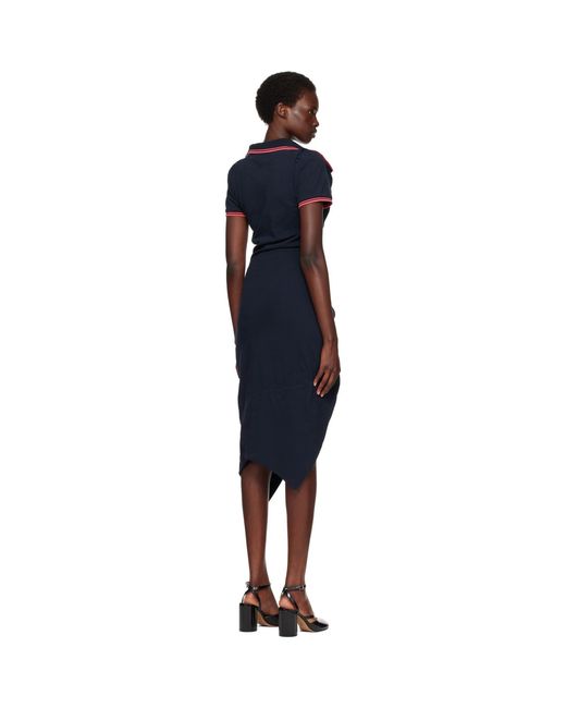 Vivienne Westwood Blue Long Monday Pulling Midi Dress