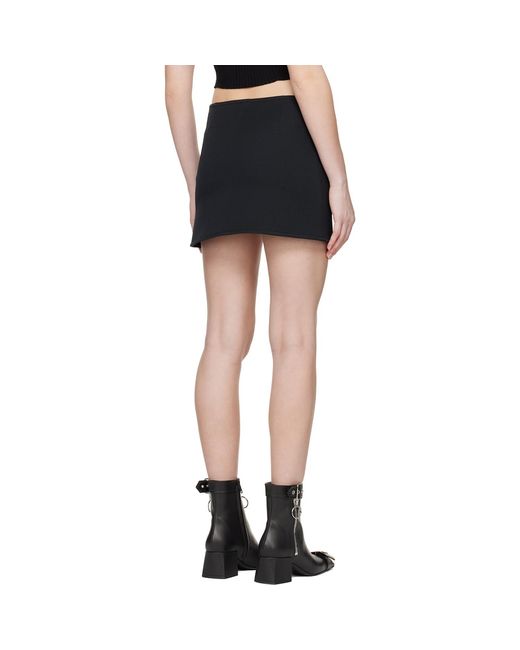 Courreges Black Ellipse Miniskirt