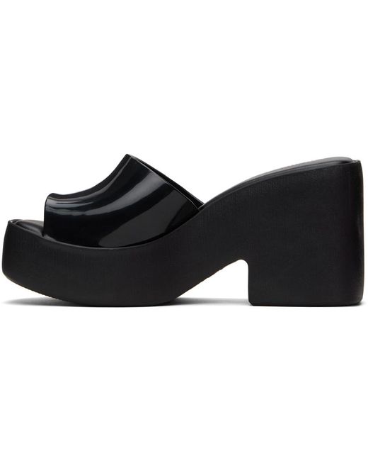 Sandales à talon bottier posh noires Melissa en coloris Black