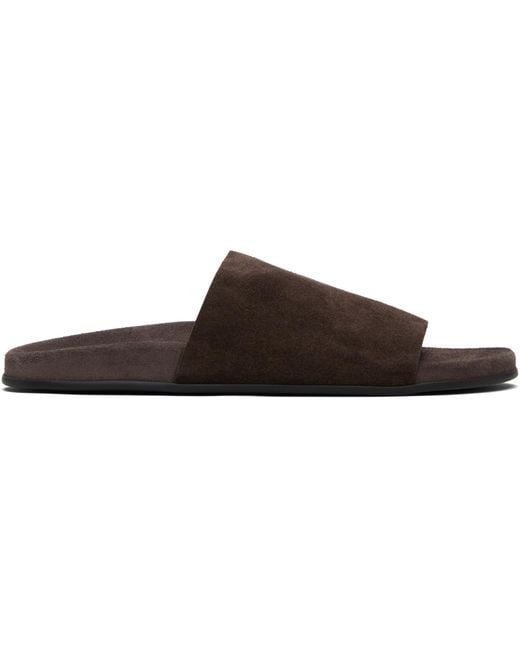 The Row Black Hugh Slides