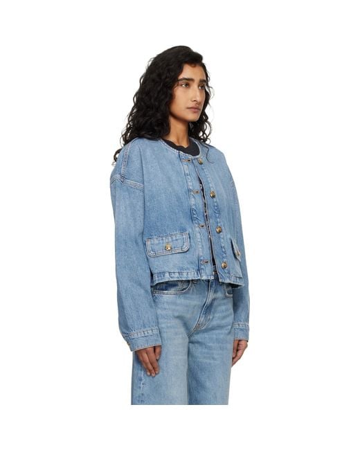 Anine Bing Blue Blanche Jacket