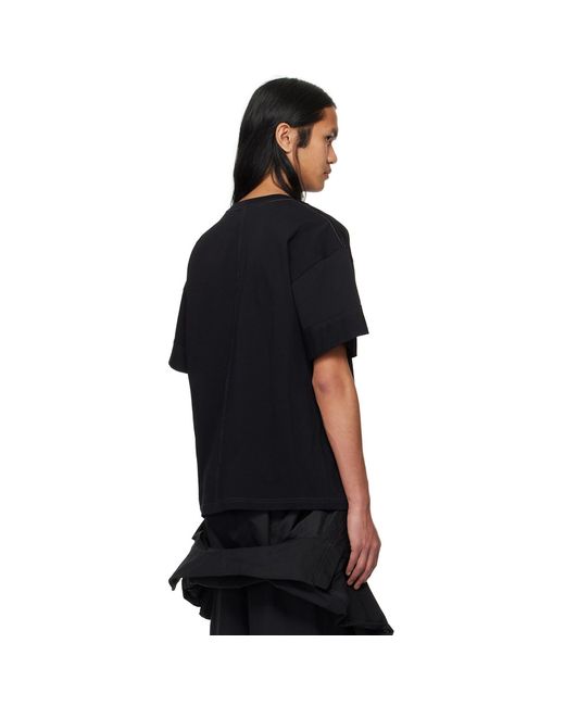 Dion Lee Black 'Dle' T-Shirt for men