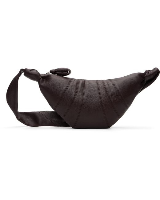 Lemaire Black Small Croissant Bag for men
