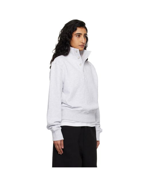 Entire studios White Port Pullover Sweatshirt