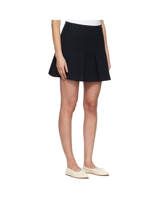 A.P.C. Black Pleated Miniskirt