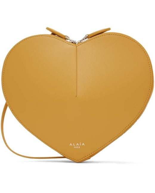 Alaïa Yellow Orange 'le Cœur' Bag