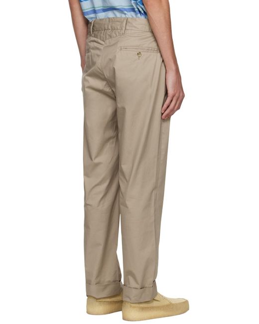 Engineered Garments Natural Khaki Andover Trousers for men