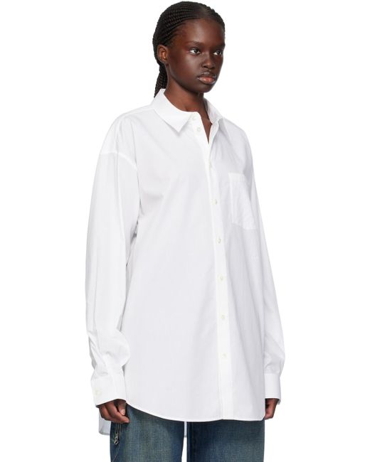 Helmut Lang ホワイト オーバーサイズ シャツ White