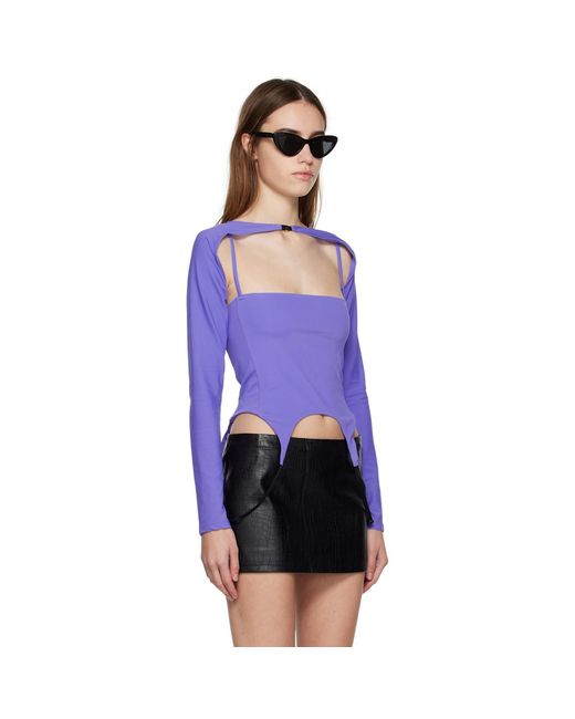 Miaou Purple Phoenix Long Sleeve T-shirt