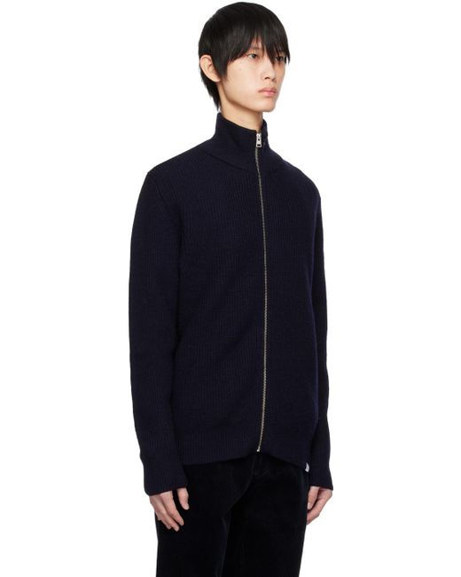 Norse Projects Blue Navy Hagen Sweater for men