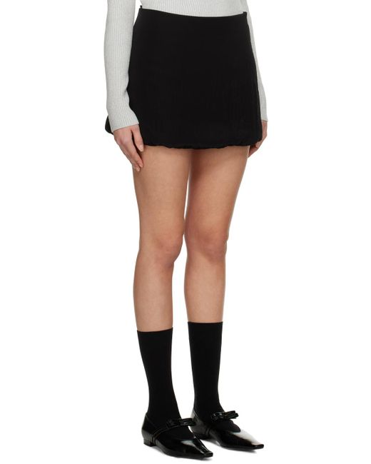 Khaite Black 'the Mael' Miniskirt