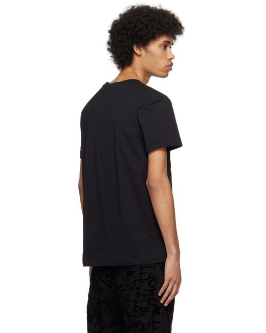 Versace Black Watercolor Couture T-shirt for men