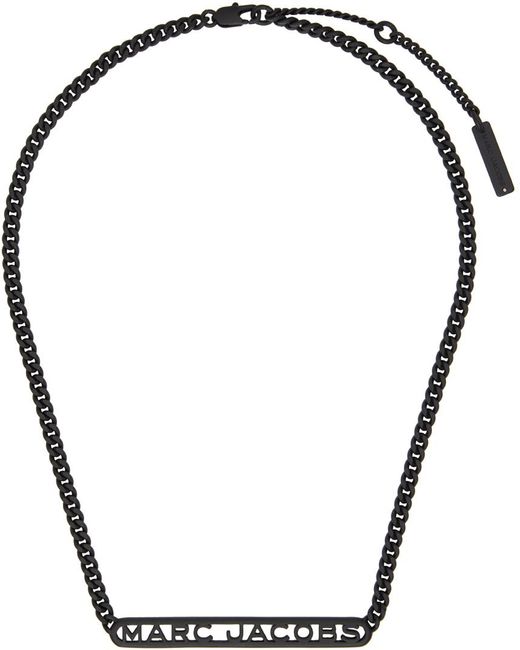 Marc Jacobs Black 'the Monogram Chain' Necklace