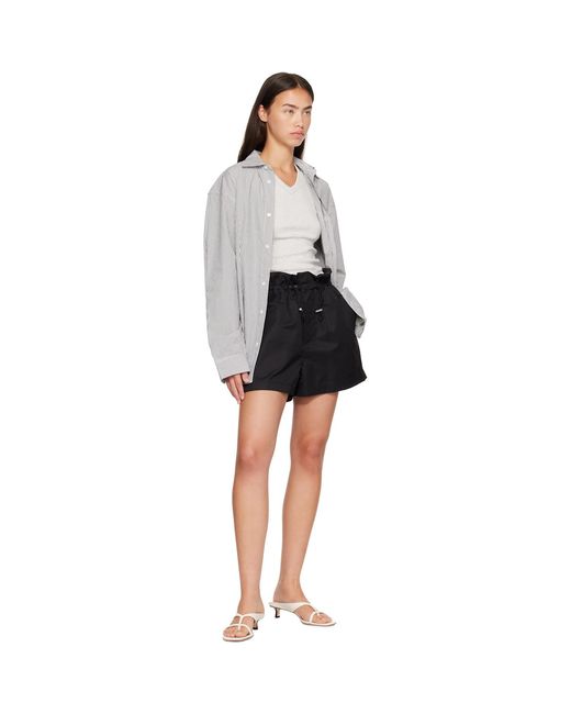 Agolde Black Lydia Shorts